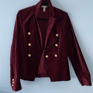 Aqua Capsule Velvet Jacket/Blazer. Size M